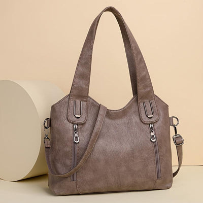 Lily Luxe Statement - Bolso de hombro estilo tote retro